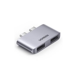 UGREEN Adapter UGREEN CM413, 2x USB-C do 2x USB 3.1 (szary) 10913