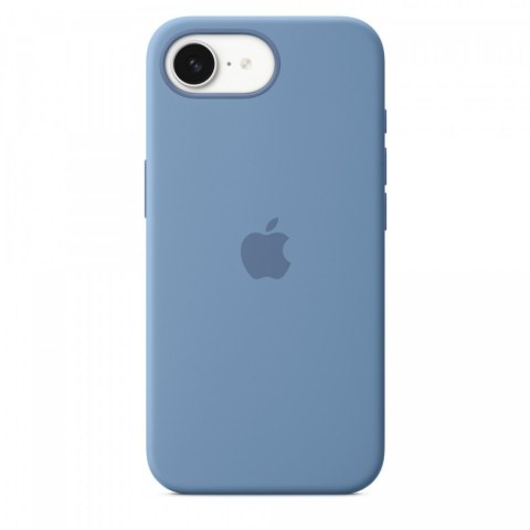 Etui silikonowe do iPhonea 16e - zimowy błękit
