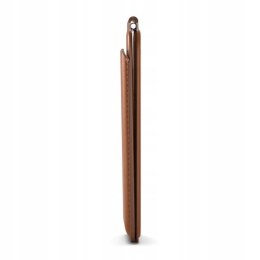 Satechi Vegan-Leather Wallet Stand - portfel i podstawka do iPhone'a z wegańskiej skóry kompatybilny z MagSafe (brown)