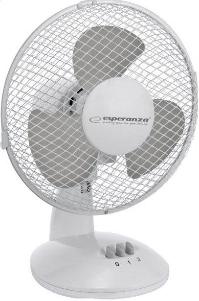 Wentylator biurkowy ESPERANZA 23cm EHF004WE Biało-szary