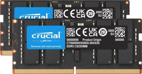 Pamięć CRUCIAL (SODIMM/DDR5/32 GB/6400MHz/52 CLCL/DUAL)