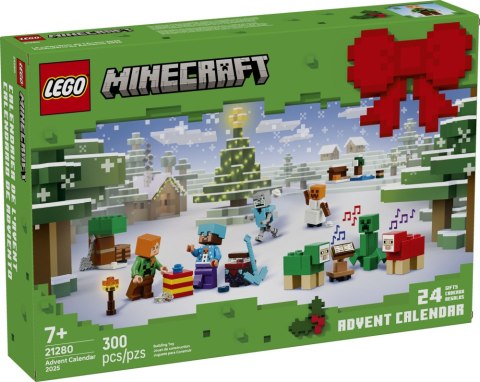 LEGO Uszkodzone opakowanie LEGO MINECRAFT Kalendarz adwentowy na 2025 rok 21280