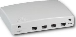 Gniazdo klienckie FTTH wewnętrzne na 4 adaptery