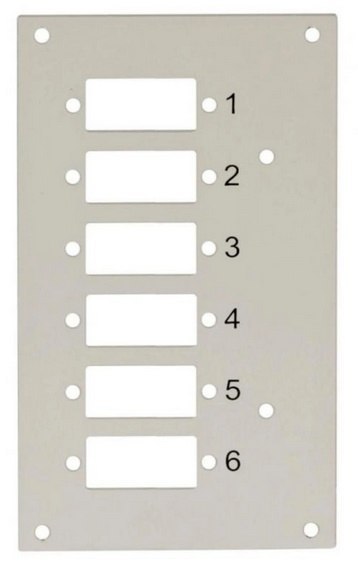 Panel do przełącznicy DIN Techly, 6x SC Duplex/LC Quad