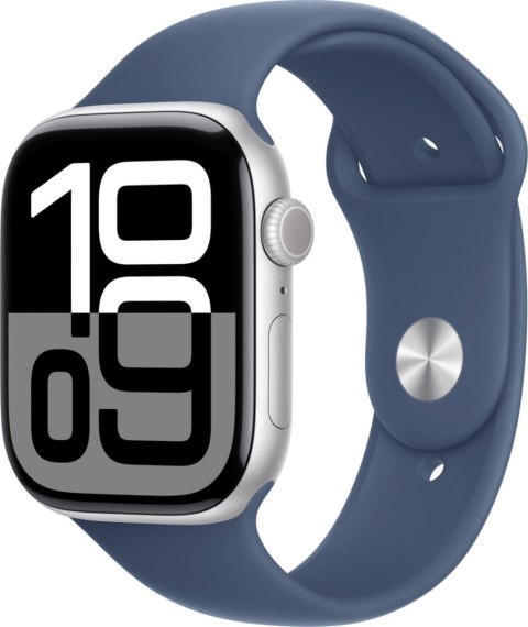 Watch 10 GPS 42mm Silver Alu S/M Niebieski APPLE Niebiesko-srebrny