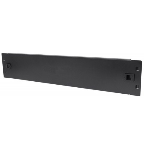 Panel maskujący 2U 19" zatrzaskowy czarny