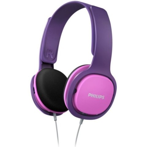 Słuchawki nauszne PHILIPS SHK2000 (3.5 mm wtyk/Różowo-fioletowy)