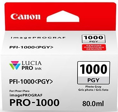 Wkład CANON PFI-1000 Photo Grey 0553C001