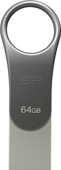 Pendrive SILICON POWER SP064GBUC3C80V1S (64 GB /Srebrny )