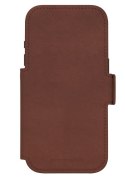 Dbramante 1928 Lynge MS - skórzane etui ochronne do iPhone 17 Pro kompatybilne z MagSafe (dark tan)