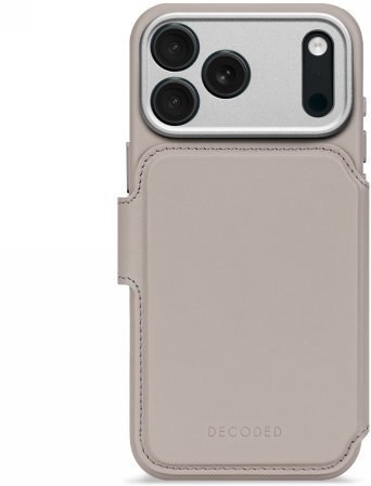 Decoded Leather Detachable Wallet - skórzana obudowa ochronna do iPhone 17 Pro Max kompatybilna z MagSafe (solid clay)