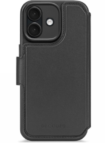 Decoded Leather Detachable Wallet - skórzana obudowa ochronna do iPhone 17 kompatybilna z MagSafe (black)