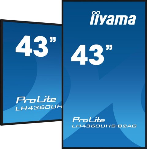 Monitor IIYAMA LH4360UHS-B2AG (42.5" /VA /60Hz /3840 x 2160 /Czarny)