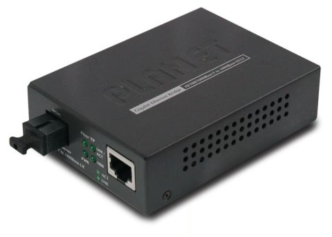 PLANET GT-806B15 konwerter sieciowy 2000 Mbit/s 1550 nm Czarny