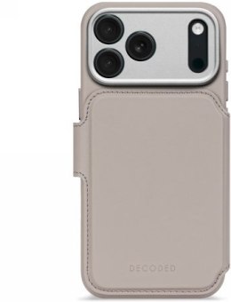 Decoded Leather Detachable Wallet - skórzana obudowa ochronna do iPhone 17 Pro kompatybilna z MagSafe (solid clay)