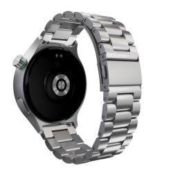 Moto Watch Silver Stainless Steel + Herbal Garden Silicone MOTOROLA Android Srebrny