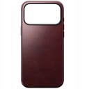 NOMAD Modern Leather Case - skórzane etui do iPhone 17 Pro Max kompatybilne z MagSafe, skóra Horween (burgundy) [go]