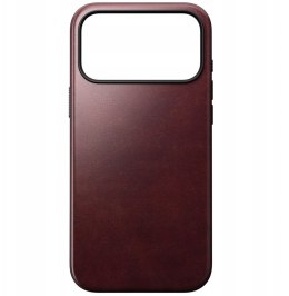 NOMAD Modern Leather Case - skórzane etui do iPhone 17 Pro Max kompatybilne z MagSafe, skóra Horween (burgundy) [go]