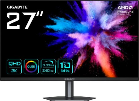Monitor GIGABYTE GO27Q24 EK (27" /QD OLED /240Hz /2560 x 1440 /Czarny)