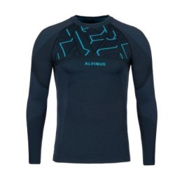 Bluza termoaktywna męska Alpinus Gausdal grafitowo-niebieska r. XXL
