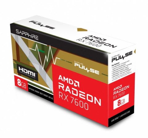 Karta graficzna SAPPHIRE Radeon RX 7600 Gaming OC 8G GDDR6