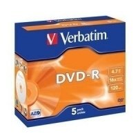 VERBATIM 4.7 GB 16x Jewel Case 5 szt.