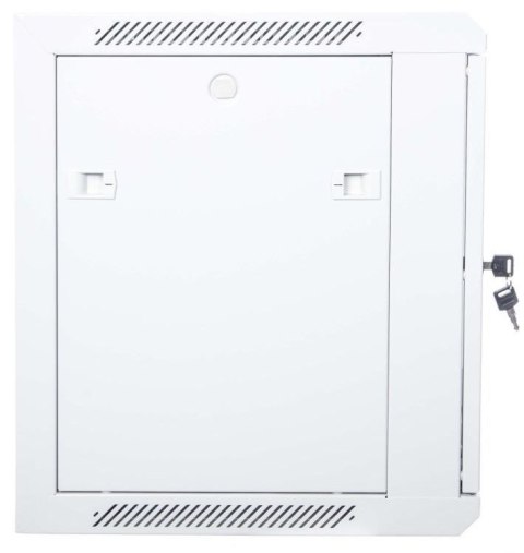 Szafa krosowa wisząca n/dz 19" 9U S/600 G/450 szary, drzwi metalowe, zdejmowane panele boczne