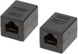 Złączka RJ45-RJ45 żeńsko -żeńska kat.6 UTP czarna