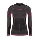 Bluza termoaktywna damska Alpinus Mora grafitowo-różowa r. XL