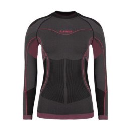 Bluza termoaktywna damska Alpinus Mora grafitowo-różowa r. XL