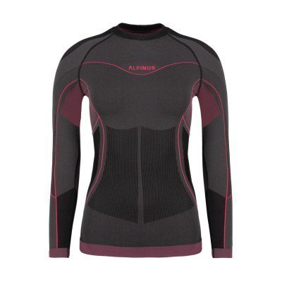 Bluza termoaktywna damska Alpinus Mora grafitowo-różowa r. XL