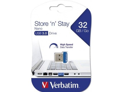 Pendrive (Pamięć USB) VERBATIM (32 GB /Niebieski )
