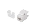 Moduł keystone gniazdo RJ45 - LSA kat.5e UTP 180 stopni do puszki montażowej
