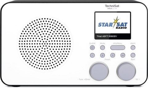 Radiobudzik TECHNISAT Viola 2 C IR Biało-czarny