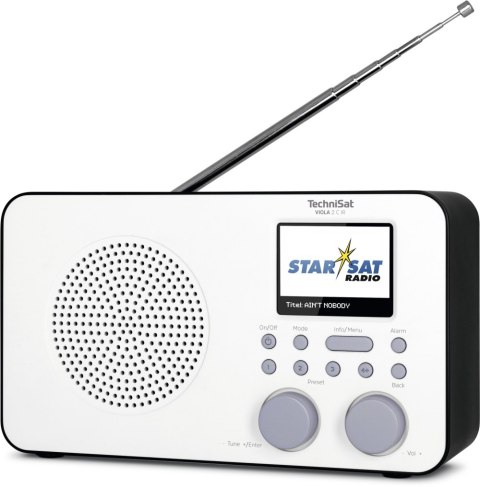 Radiobudzik TECHNISAT Viola 2 C IR Biało-czarny