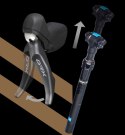 Hamulec tarczowy przedni Shimano GRX BR-RX810/Dropper 1000 mm, okł. żywiczne L03A