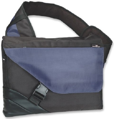 Torba na laptopa MANHATTAN Berlin Messenger Sling Bag (maks.14.1"/Czarno-niebieski)