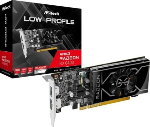 Karta graficzna ASROCK RX6400 LP 4G