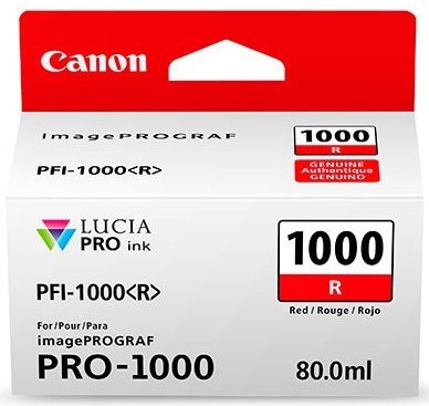 Wkład CANON PFI-1000 Czerwony 0554C001