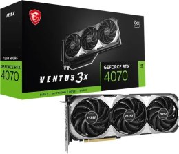 Karta graficzna MSI GeForce RTX 4070 Ventus 3X E1 OC 12GB GDDR6 (GEFORCE RTX 4070 VENTUS 3X E1 12G OC)