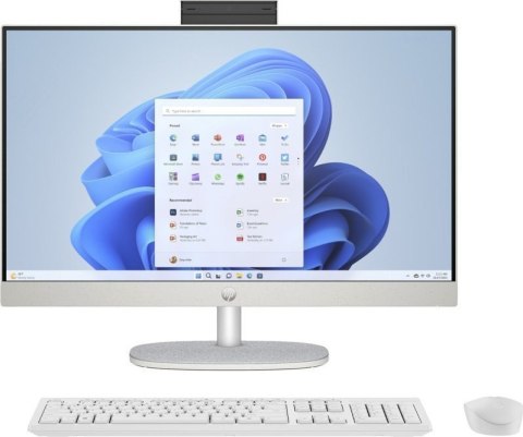 Komputer All-in-One HP 24-cr0015nw (uszkodzone opakowanie) (23.8"/I3-N300/integ/8GB/SSD256GB/W11H/Biało-srebrny)