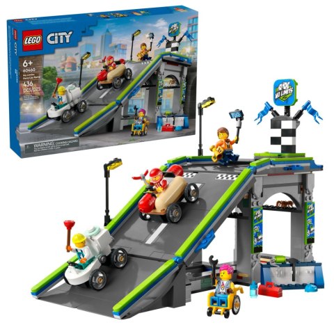 LEGO 60460 CITY - Bez granic: tor z rampami dla wyścigówek