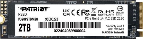 Dysk SSD M.2 PATRIOT P320P2TBM28 (M.2 2280″ /2 TB )